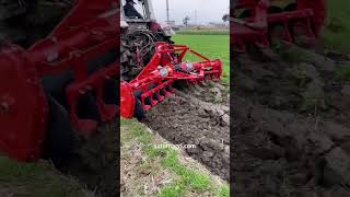 Plowing operations before sowing with disc harrow agriculture farming agri discharrow plough [upl. by Piero]