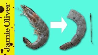 How To Devein a Prawn  Jamie’s 1 Minute Tips [upl. by Onateag]