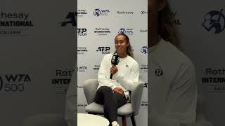 Leylah Fernandez press conference after final of Rothesay Eastbourne International 29062024 [upl. by Pierson]