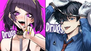 Nightcore  Drugs Switching Vocals [upl. by Aleafar]