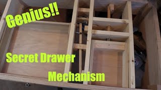 Secret hidden drawer mechanism So Cool [upl. by Ahsenahs556]