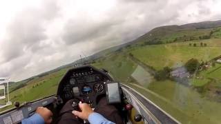 Circuit in a Ventus B at Bowland Forest Gliding Club [upl. by Nilyak]