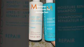 Moroccan Shampoo amp Conditioner to repair your damaged and frizzy chemically treated hair shorts [upl. by Kcirdlek]