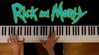 Rick and Morty Piano cover  Main Theme Song  sheets [upl. by Cosetta]