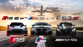 RS6 GT vs M5 CS vs AMG E63S carwow [upl. by Wilton741]