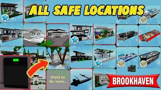 ALL SAFE LOCATIONS IN BROOKHAVEN RP  Houses Apartments amp Estates [upl. by George]