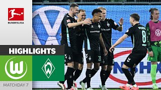 6GoalSpectacle Bremen Turns The Game  VfL Wolfsburg  Werder Bremen 24  HL  Matchday 7 [upl. by Eirol177]