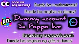 POPPO LIVE DUMMY ACCOUNT SA POPPO APP  Part2  Cocodp [upl. by Kati503]