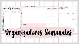 3 Ideas para Planificadores Semanales en Word  Organízate con tus tareas  Planners [upl. by Paco]