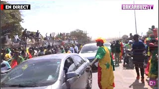 EN DIRECT  Accueil populaire des Lions du Sénégal à laéroport LSS de Dakar [upl. by Leann457]