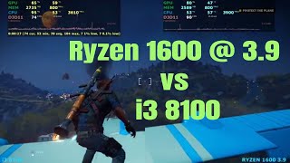 i3 8100 vs ryzen 1600 OC overclock 39 GHz Gaming amp Rendering Tests [upl. by Atilamrac166]