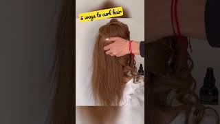 5 Ways to Curl Hair with a Curling Iron 💥 howtocurlhair [upl. by Eira]