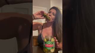 Pickle eating ASMR parody viral short shortvideo [upl. by Abdel]