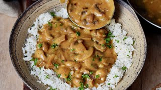 The Best Mushroom Stroganoff Recipe You Wont Believe Its Vegan [upl. by Bendix]