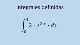 Cálculo de integral definida  Ejercicio 08  Exponencial [upl. by Naired470]