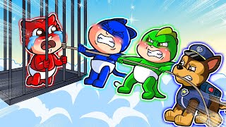 Why is Baby OWLETTE locked in a cage CATBOY GEKKO can open the door to bring Catboy out  PJ MASKS [upl. by Kimble]