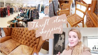 THRIFT store SHOPPING for PHOTO SHOOT props and furniture  Kringloopwinkel SHOPLOG [upl. by Adaline333]