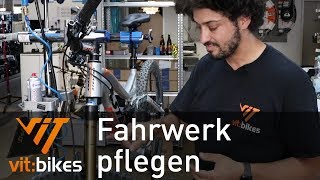 Wie pflege ich meine Gabel und Dämpfer  vitbikesTV 171 [upl. by Cherianne]