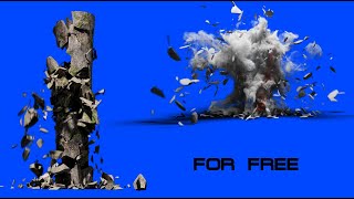 Blue Screen Explosion Column destruction [upl. by Diskson]