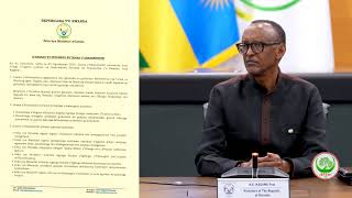 IBYEMEZO BYINAMA YABAMINISITIRI YO KUWA 9112024 KAGAME AHAYE AKAZI ABATEGETSI BAKOMEYE [upl. by Hsitirb]