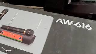 REVIEW ISI WIRELESS MICROPHONE AIWA AW  616 [upl. by Halimeda204]