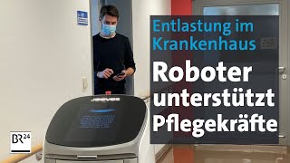 Roboter Entlastung in der Pflege Immer da freundlich und immer mit Zeit  Abendschau  BR24 [upl. by Nilved]