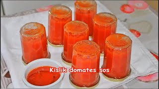 🍅Öyle Bir Kahvaltılık Sos Yaptım Ki🌶️Bayılacaksınız Yıllarca Asla Bozulmayan Nefis Domates sosTarifi [upl. by Garrek]