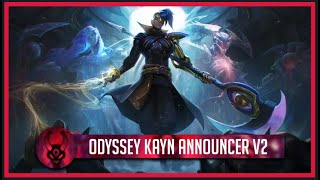 Voice  Odyssey Kayn Legendary Skin  English [upl. by Kcirdez]