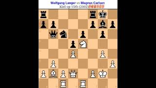 Wolfgang Langer vs Magnus Carlsen magnus chess gamechess board game magnus chesschess magnus [upl. by Enaujed393]