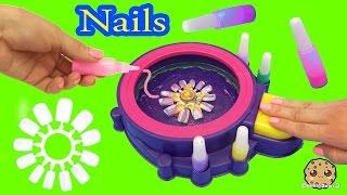 Fail  Make Your Own Custom Nails with Glitter Nail Swirl Art Kit Maker  Cookieswirlc Video [upl. by Redwine]