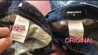 Dsquared2 FAKE vs ORIGINAL jeans viral [upl. by Gaiser]