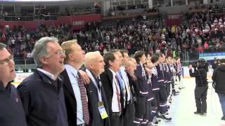 Team USA Sings National Anthem after winning 2013 IIHF World Juniors Gold Medal [upl. by Alemak]