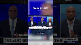 Colin Allred on MSNBC Texans will turn the page on Ted Cruz in November [upl. by Annawek]