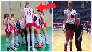 4 Tallest Teenagers in Volleyball History [upl. by Atinaj]