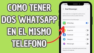 ✅ COMO TENER DOS WHATSAPP EN EL MISMO TELEFONO 🔥 [upl. by Garrek]