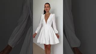 Charlotte Mini Dress in White [upl. by Warram219]