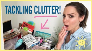 ORGANIZING  Tackling Clutter w Fool Proof Guide [upl. by Graehme]