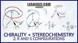 R and S Configuration Using Cahn Ingold Prelog Priority Rules Leah Fisch [upl. by Roydd]