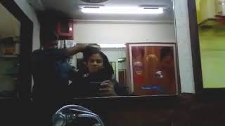 Indian Girl Headshave in Barbershop [upl. by Llevrac]