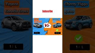 All New Toyota Corolla Cross Vs Chery Tiggo 4 Pro 2024  Which one is better  viralreel [upl. by Aloise]