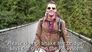 Vancouver Travel Guide Capilano Suspension Bridge Scary [upl. by Nicolette]