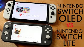 Nintendo Switch Lite Vs Nintendo Switch OLED In 2024 Comparison Review [upl. by Adlay]