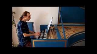 Forqueray Suite in d minor  La Couperin John Moraitis harpsichord [upl. by Cho]