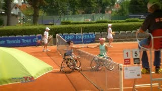 Begeistertes Rollstuhltennis bei den 30 German Open Wheelchair 2018 in Berlin [upl. by Yenruoc889]