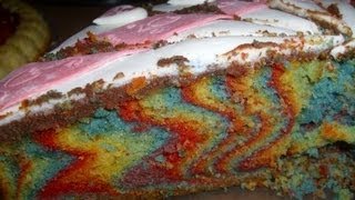 Regenbogenkuchen  Papageienkuchen leicht und lecker [upl. by Teyugn]