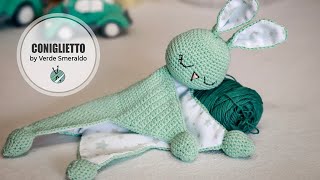 TUTORIAL CONIGLIETTO DOLCE NANNA 2PARTE🎈  Come fare un coniglietto consolatore alluncinetto [upl. by Yenttihw]