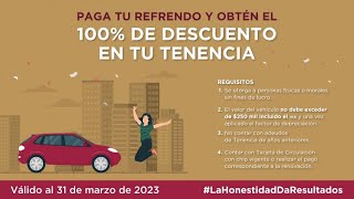 TENENCIA VEHICULAR CDMX 2023 NO ME APLICARON EL SUBSIDIO CAUSAS Y SOLUCION [upl. by Orrocos349]