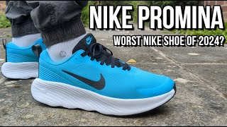 WORST NIKE SHOE EVER NIKE PROMINA REVIEW  On feet comfort weight breathability and price [upl. by Androw945]