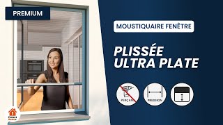 Moustiquaire fenêtre plissée ultra plate premium  installation et montage [upl. by Ardried678]