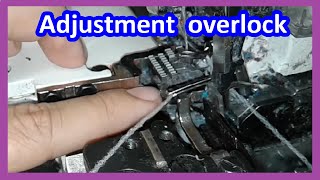 How to ADJUST an industrial OVERLOCK sewing machine [upl. by Hanny132]